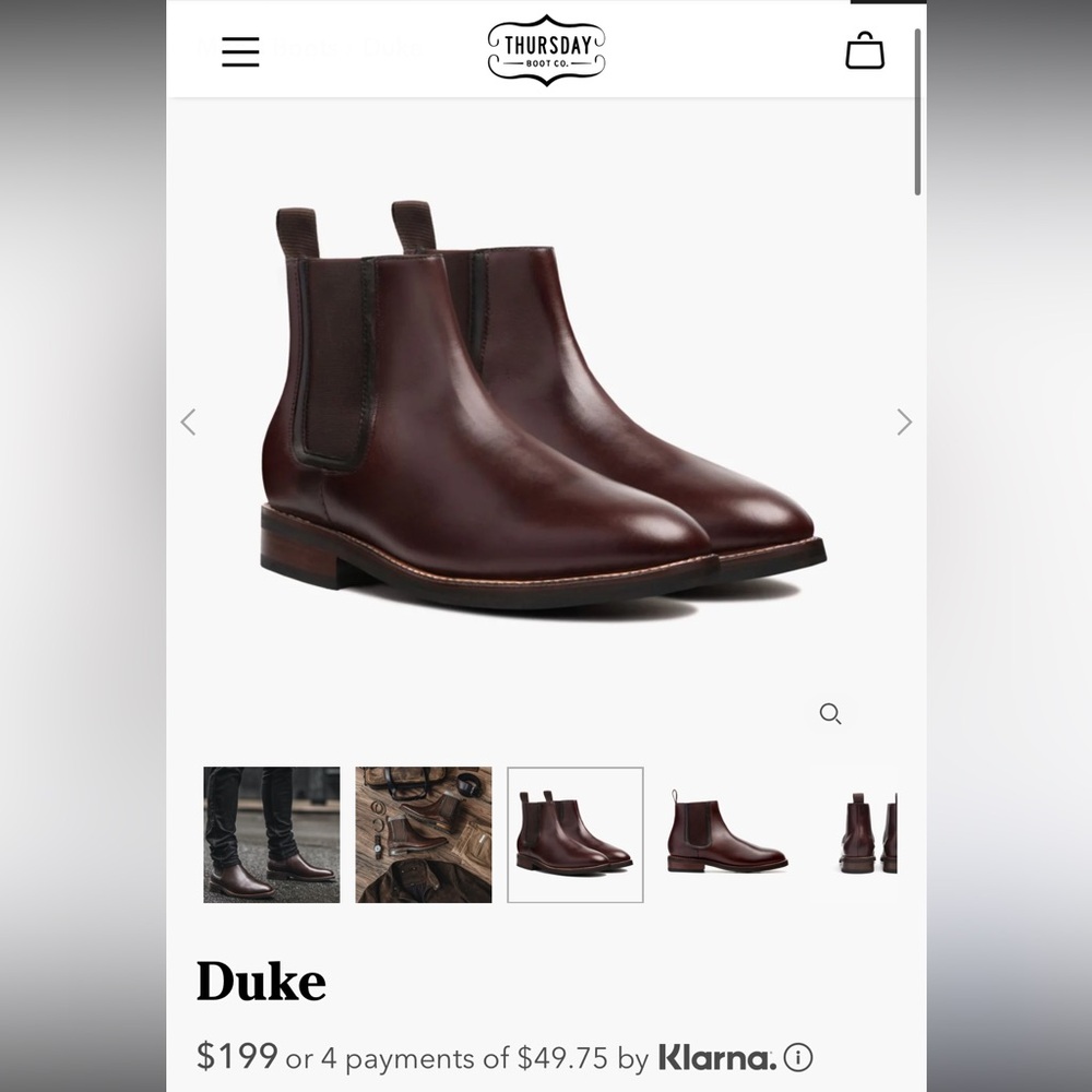 Thursday’s Boot Co Men Brown Leather Chelsea Boots